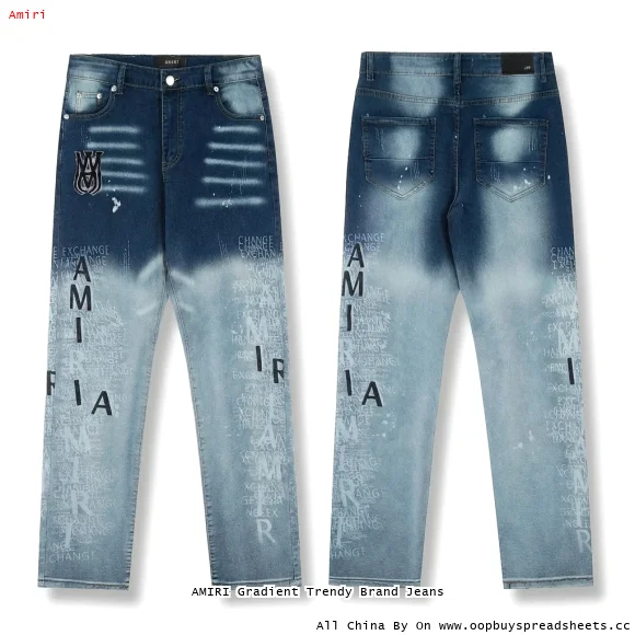 AMIRI Gradient Trendy Brand Jeans