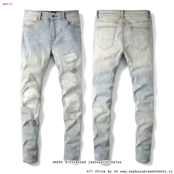 AMIRI distressed jeans with holes