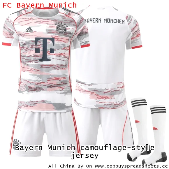 Bayern Munich camouflage-style jersey