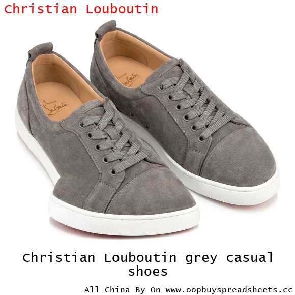 Christian Louboutin grey casual shoes