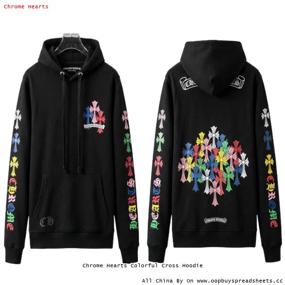 Chrome Hearts Colorful Cross Hoodie