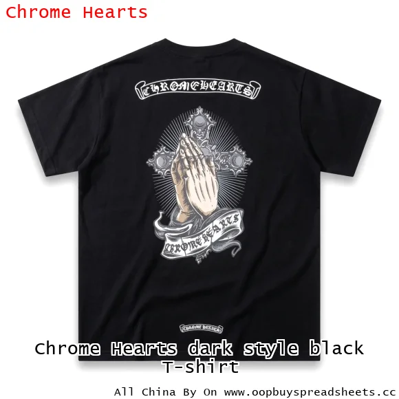 Chrome Hearts dark style black T-shirt