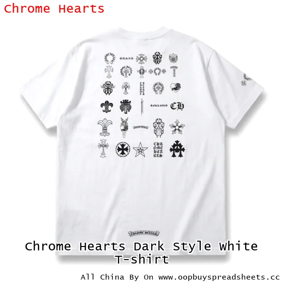 Chrome Hearts Dark Style White T-shirt