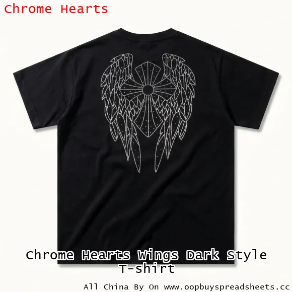 Chrome Hearts Wings Dark Style T-shirt