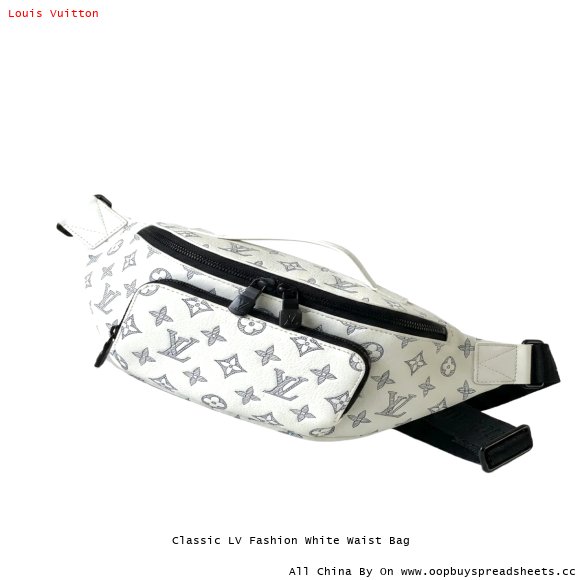 Classic LV Fashion White Waist Bag