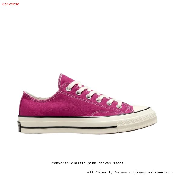 Converse classic pink canvas shoes
