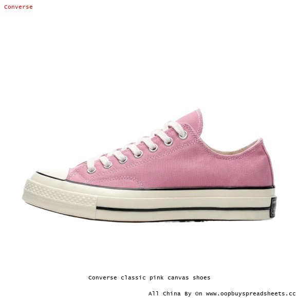 Converse classic pink canvas shoes