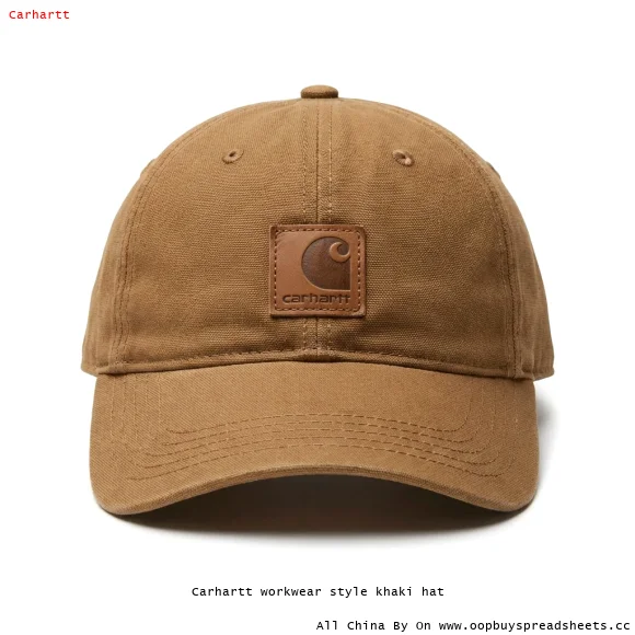Carhartt workwear style khaki hat