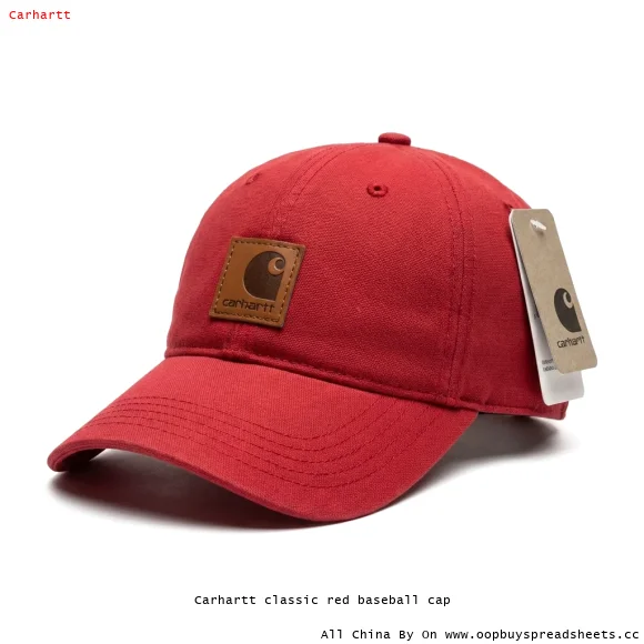 Carhartt classic red baseball cap