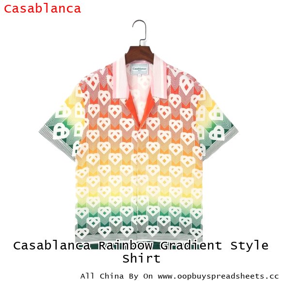 Casablanca Rainbow Gradient Style Shirt