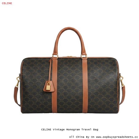 CELINE Vintage Monogram Travel Bag