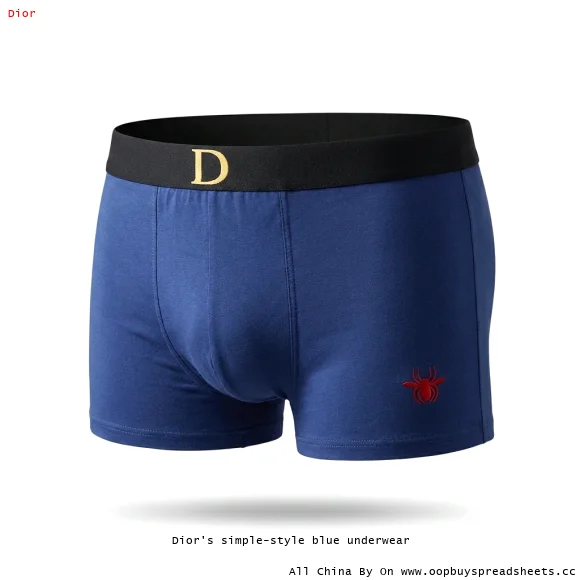 Dior's simple-style blue underwear