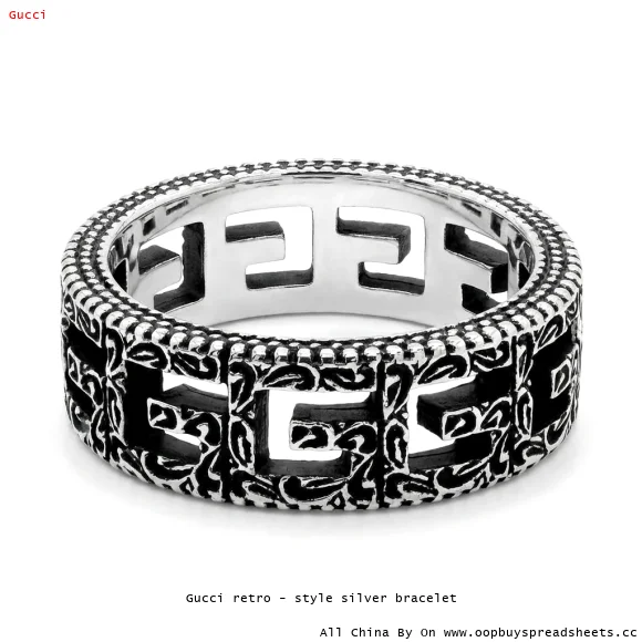 Gucci retro - style silver bracelet