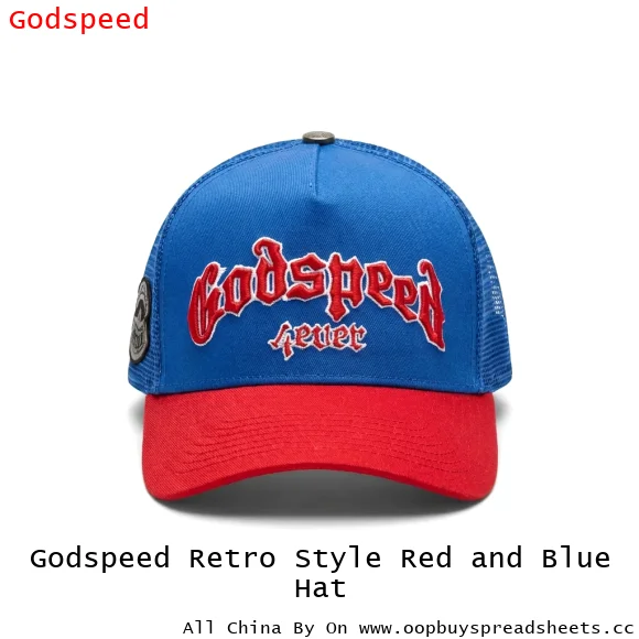 Godspeed Retro Style Red and Blue Hat