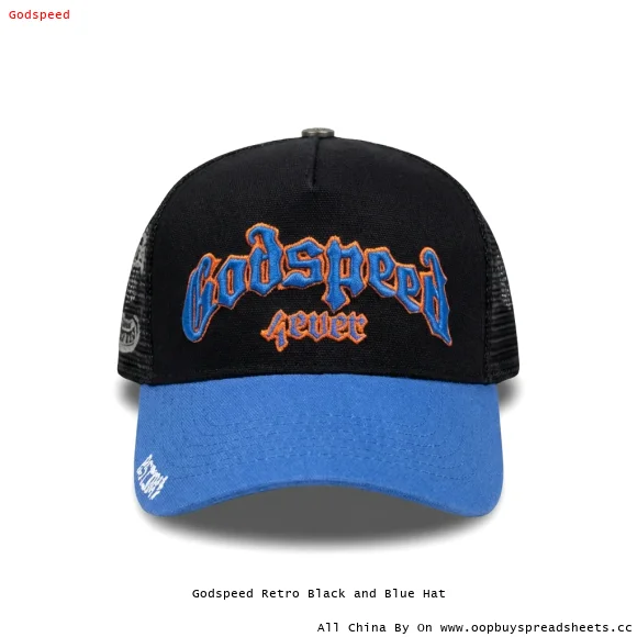 Godspeed Retro Black and Blue Hat