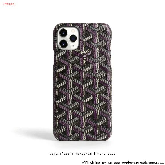 Goya classic monogram iPhone case