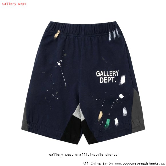 Gallery Dept graffiti-style shorts