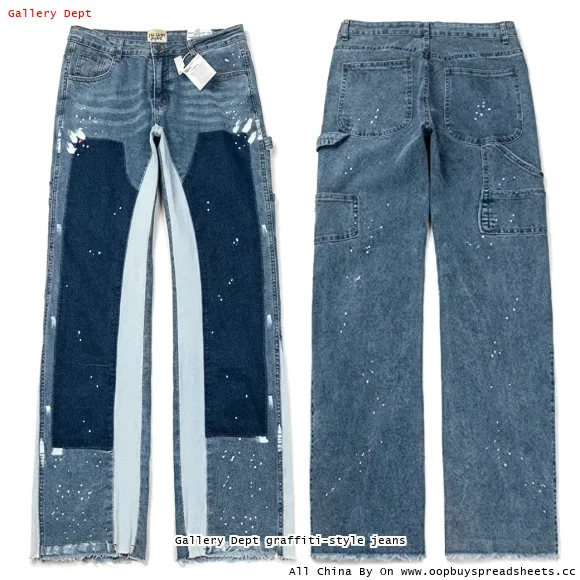Gallery Dept graffiti-style jeans