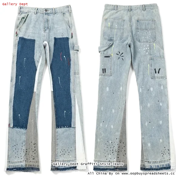Gallery Dept Graffiti Style Jeans