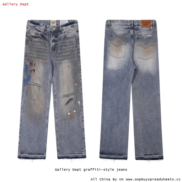Gallery Dept graffiti-style jeans