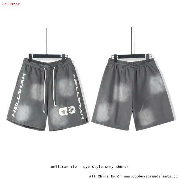 Hellstar Tie - Dye Style Grey Shorts