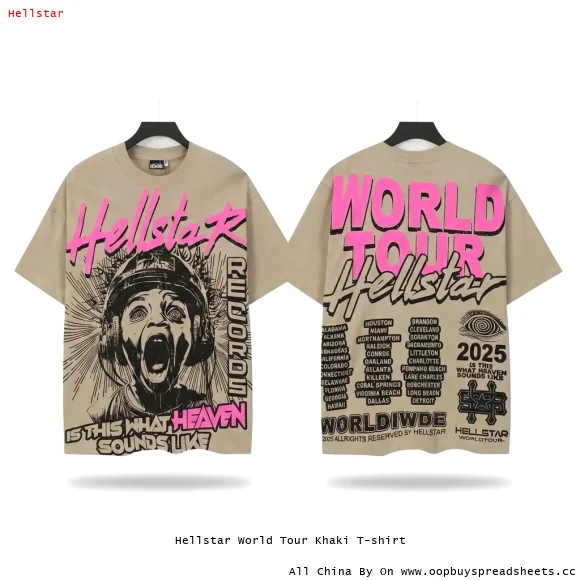 Hellstar World Tour Khaki T-shirt