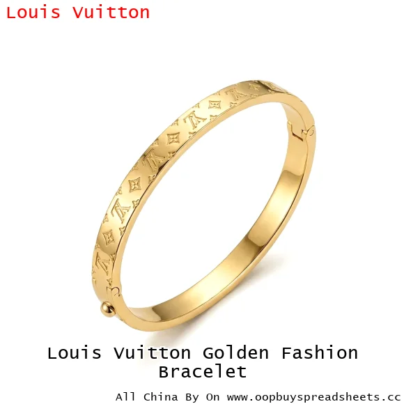 Louis Vuitton Golden Fashion Bracelet