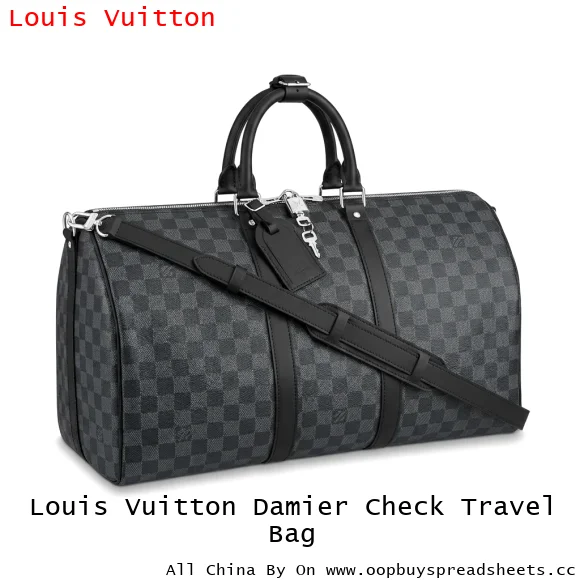Louis Vuitton Damier Check Travel Bag