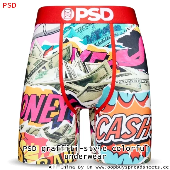 PSD graffiti-style colorful underwear