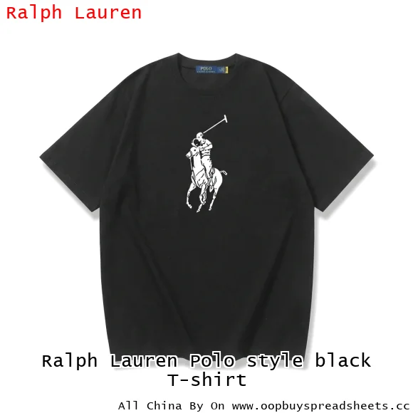 Ralph Lauren Polo style black T-shirt