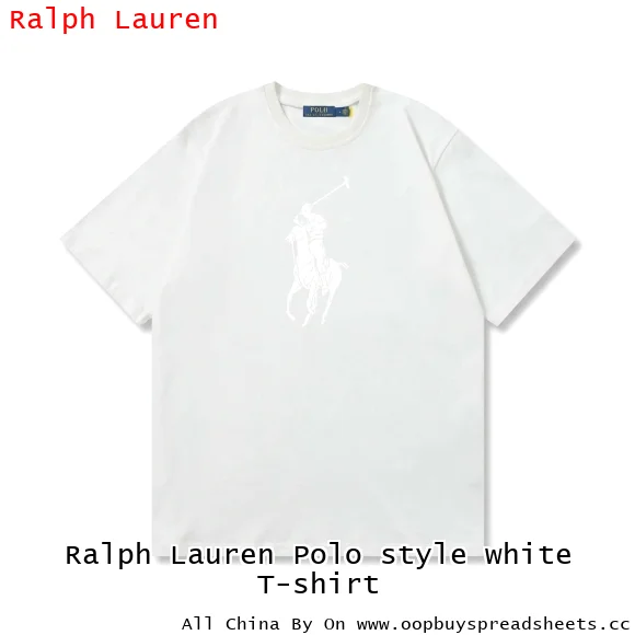 Ralph Lauren Polo style white T-shirt