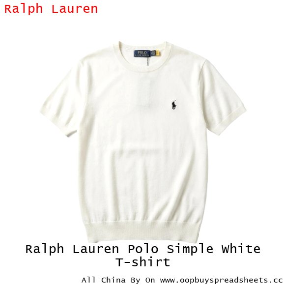 Ralph Lauren Polo Simple White T-shirt