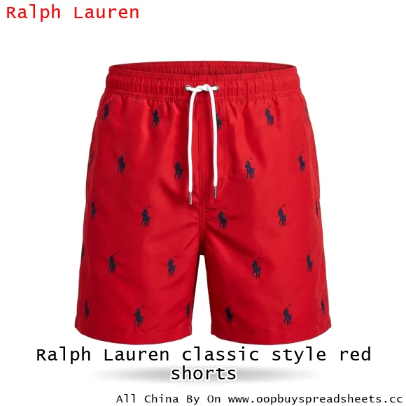 Ralph Lauren classic style red shorts