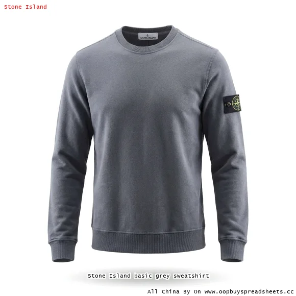 Stone Island basic grey sweatshirt