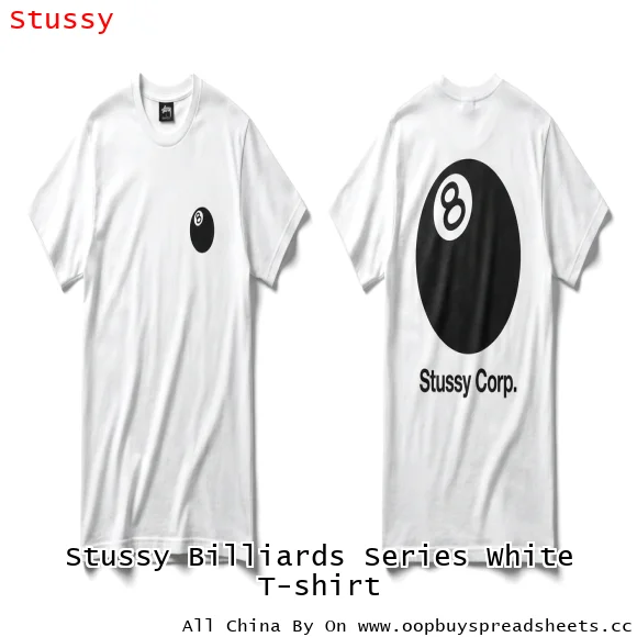 Stussy Billiards Series White T-shirt