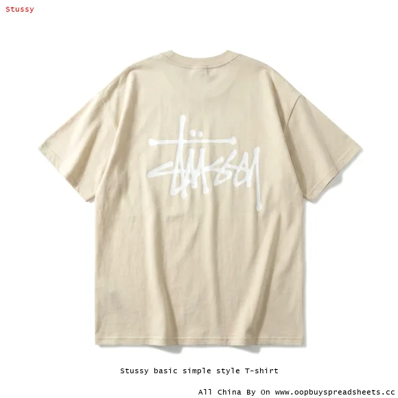 Stussy basic simple style T-shirt