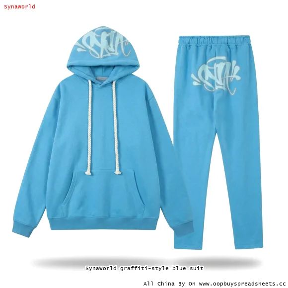 SynaWorld graffiti-style blue suit