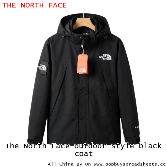 The North Face outdoor-style black coat