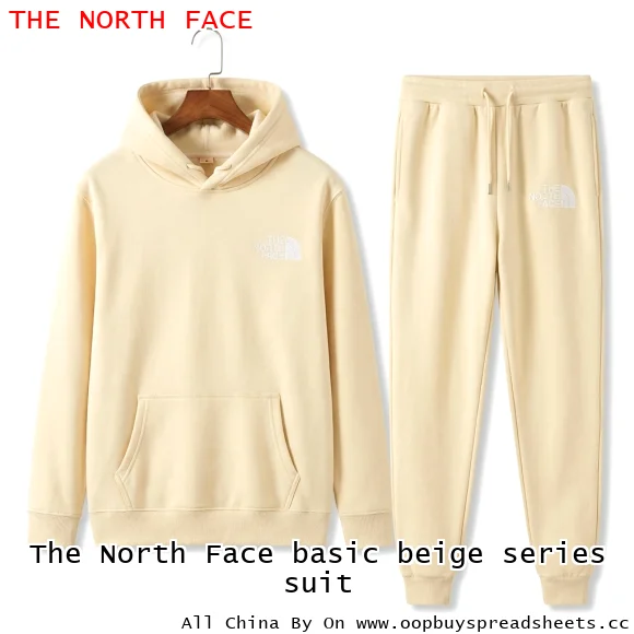 The North Face basic beige series suit