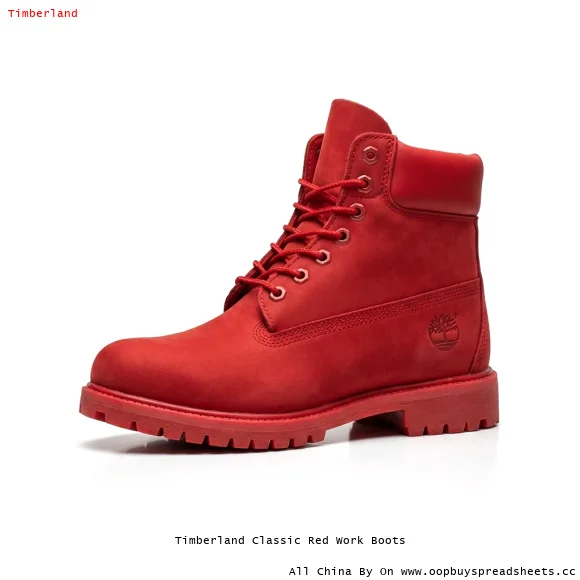 Timberland Classic Red Work Boots