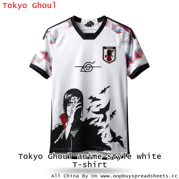 Tokyo Ghoul anime-style white T-shirt
