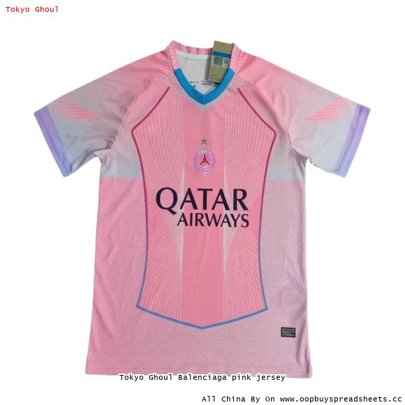 Tokyo Ghoul Balenciaga pink jersey