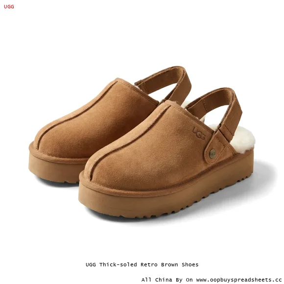 UGG Thick-soled Retro Brown Shoes