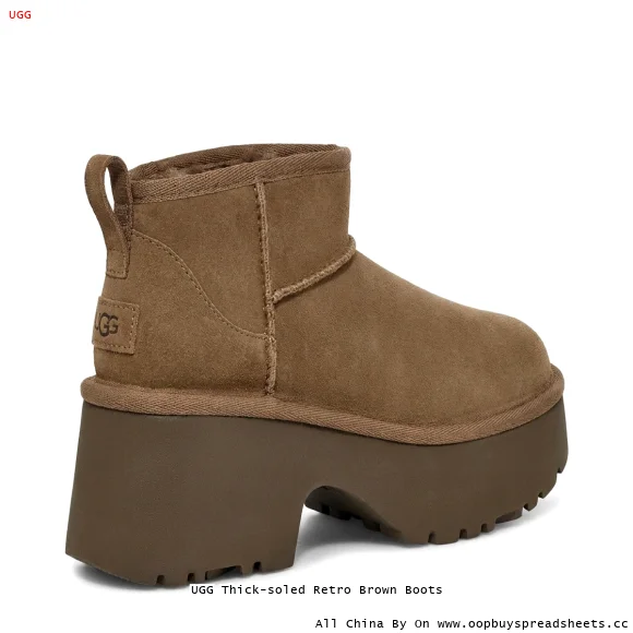 UGG Thick-soled Retro Brown Boots