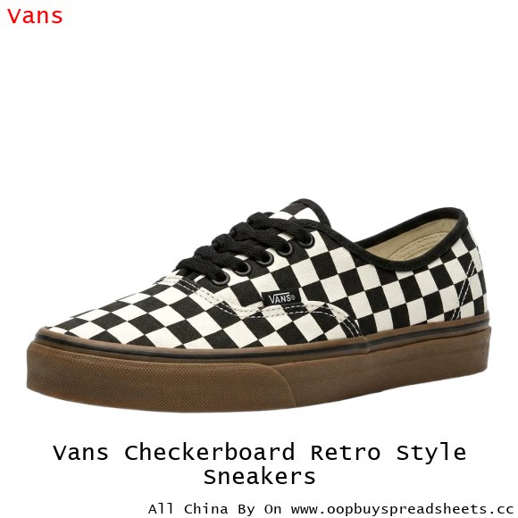 Vans Checkerboard Retro Style Sneakers