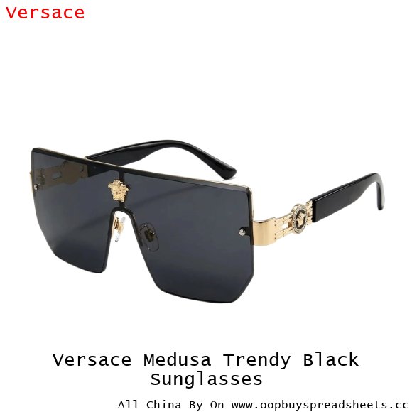 Versace Medusa Trendy Black Sunglasses