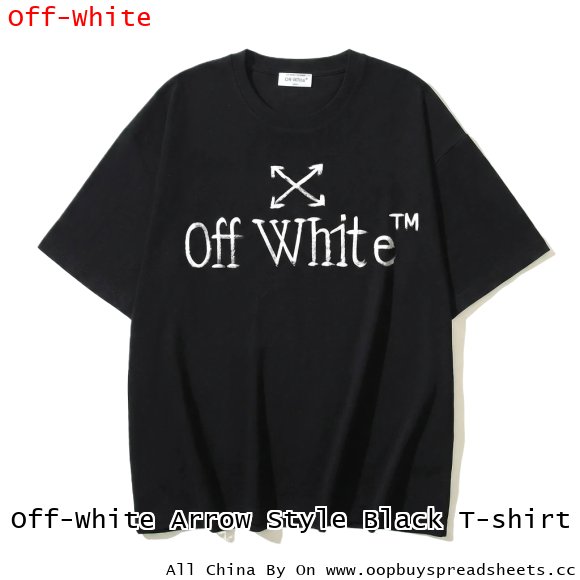 Off-White Arrow Style Black T-shirt