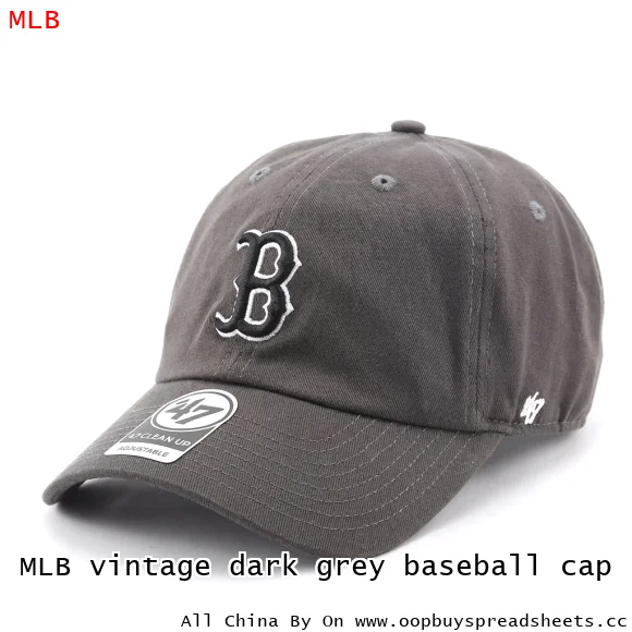 MLB vintage dark grey baseball cap