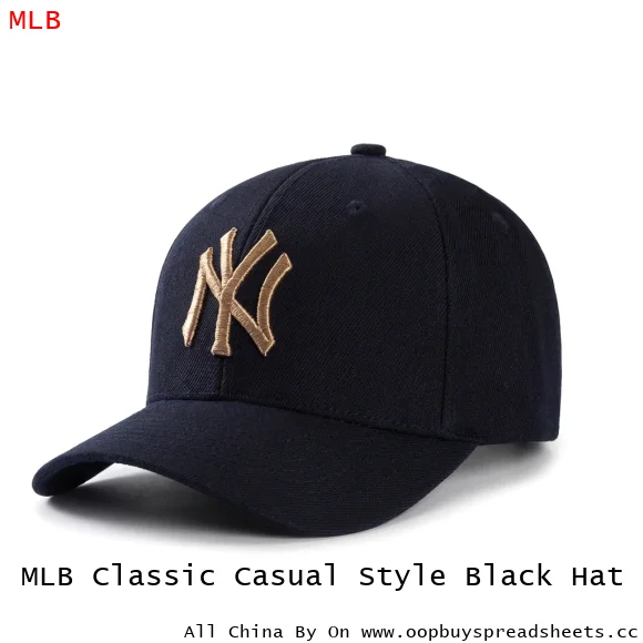 MLB Classic Casual Style Black Hat