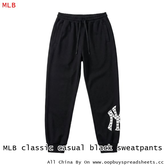MLB classic casual black sweatpants